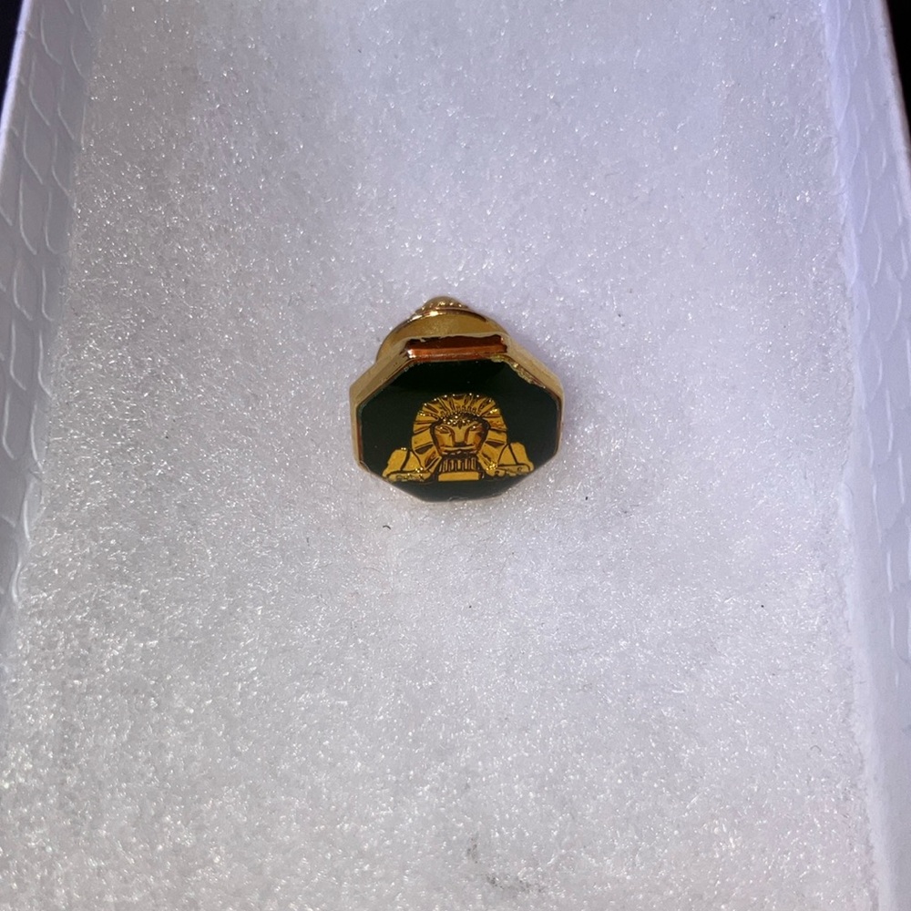 Gold and Green Ring with Egyptian Motif MGM Las Vegas
